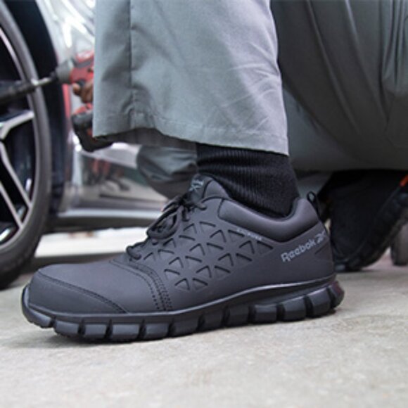 Reebok Work Men's RB4051 Sublite Cushion Safety Athletic Work Composite Toe Shoe - Picture 1 of 7